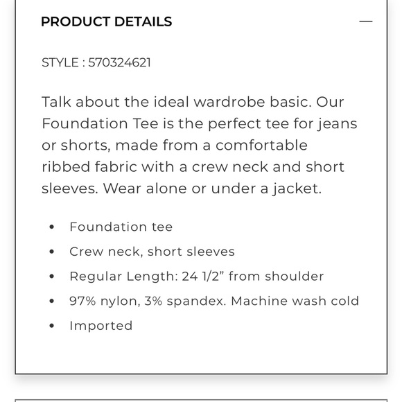 Foundation tee - Picture 3 of 5